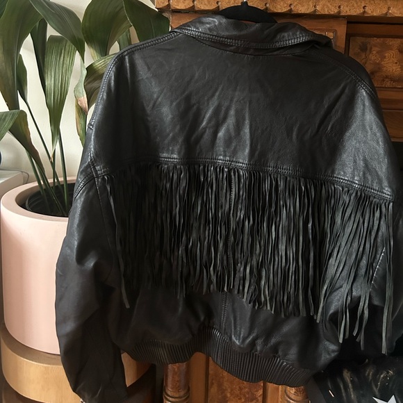 Fringe Leather Jacket (real leather) - Picture 5 of 5